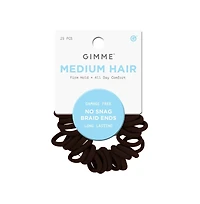 Gimme Beauty No Snag Braid Ends - Seamless Nylon and Spandex Hair Ties for Braids