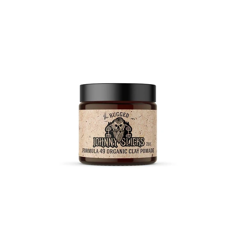 Johnny Slicks Formula 49 Clay Pomade Firm Hold and Matte Finish 2 oz Rugged Scent