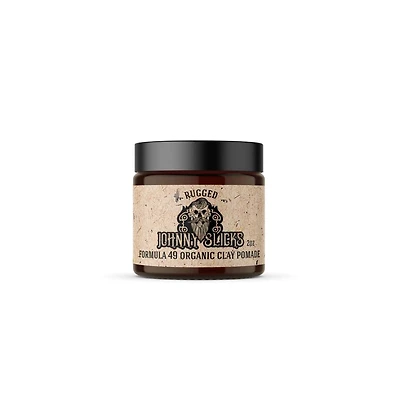 Johnny Slicks Formula 49 Clay Pomade Firm Hold and Matte Finish 2 oz Rugged Scent