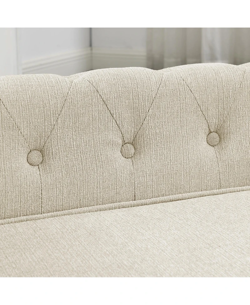 Zeny Bliss Mid-Century Large Dog Sofa with Tapered Legs, Orthopedic Cushion and Stain-Resistant Fabric