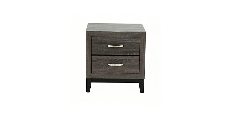 Lucky One 24" Width Solid Wood 2-Drawer Nightstand