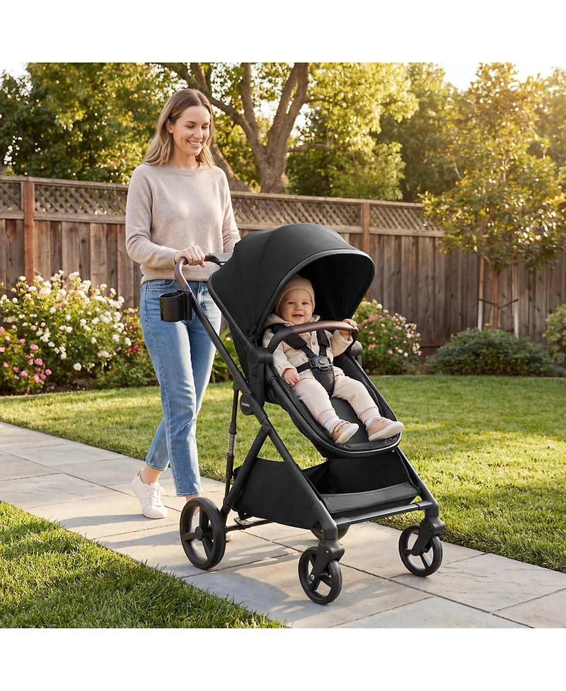 Gymax Baby 2 1 Stroller with Bassinet Mode Reversible Seat Adjustable Canopy