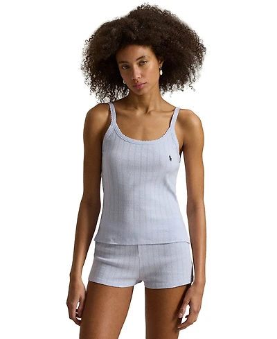 Polo Ralph Lauren Women's Cotton Cami Top & Shorts, 2-Piece Pajama Set