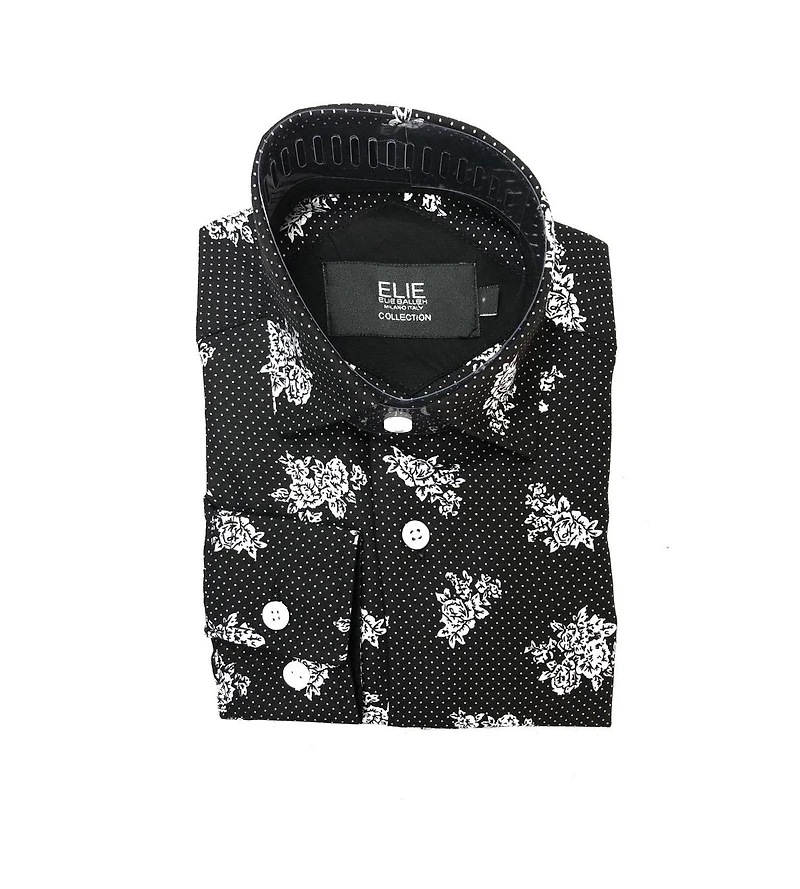 Elie Balleh Men's Slim Fit Button-Down Shirt