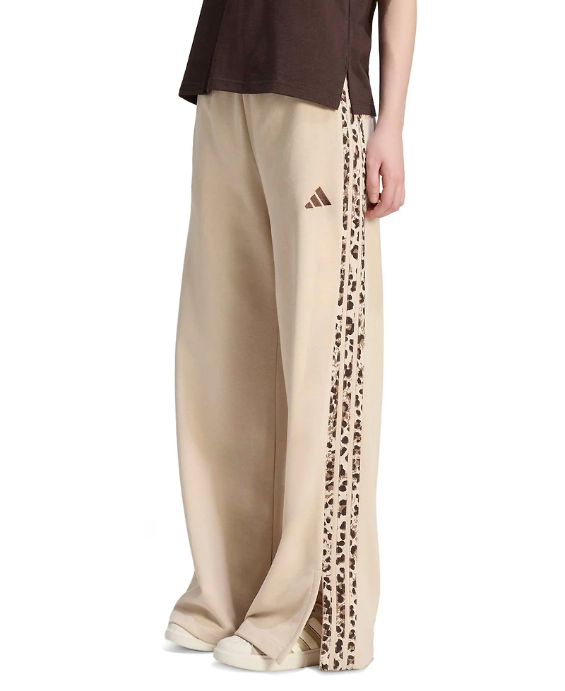 adidas Women's Seasonal Essentials Animal Print 3-Stripes Pants