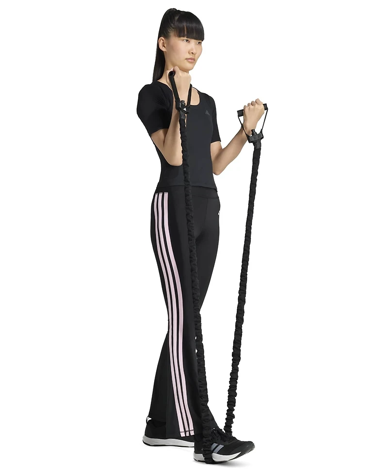 Optime Essentials 3 Stripes Flared Leggings