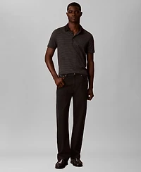 Calvin Klein Men's Supima Cotton horizontal Stripe Polo Shirt
