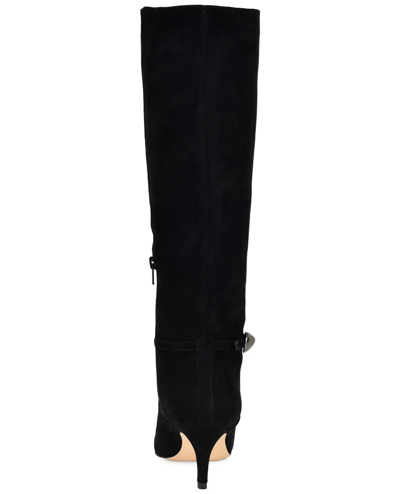 Nine West Women's Salla Suede Stiletto Heel Tall Boots
