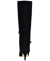Nine West Women's Salla Suede Stiletto Heel Tall Boots