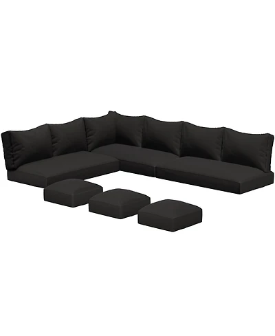 Aecojoy 4 inch Patio Cushions for Outdoor Furniture