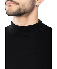 X-Ray Men's Basice Mock Neck Midweight Pullover Sweater