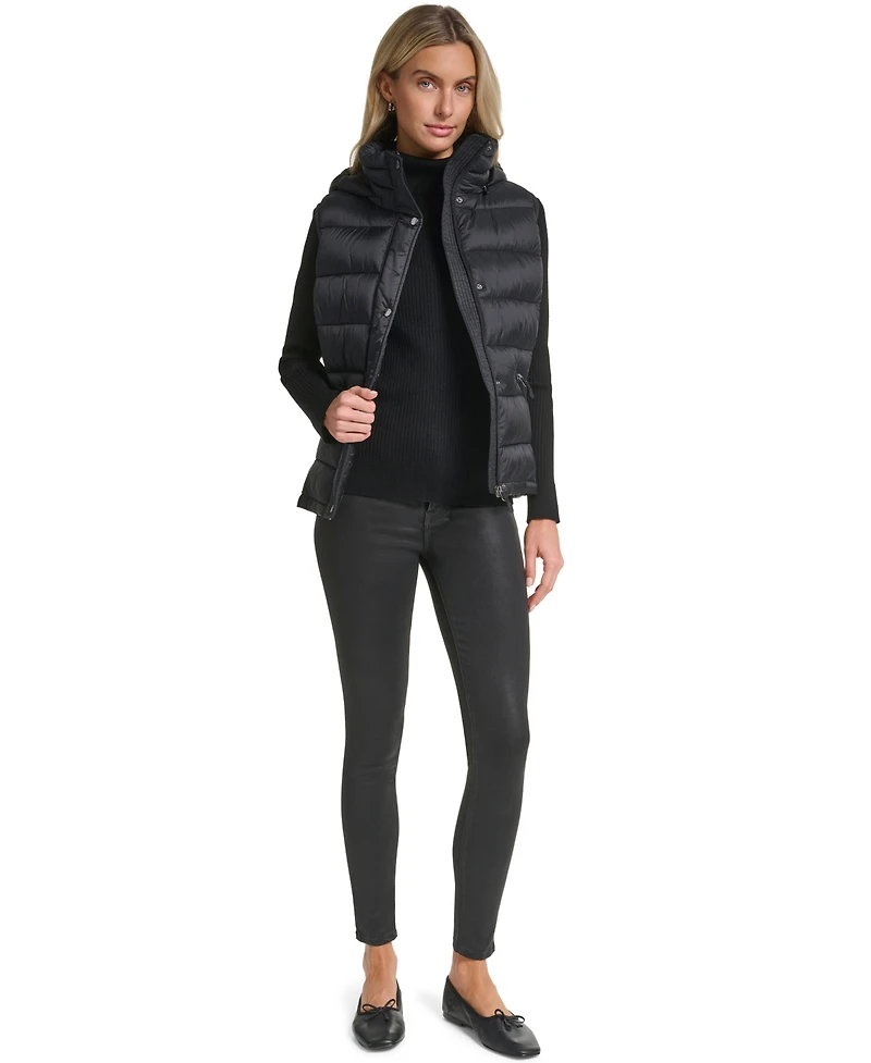 Charter Club Women's Hooded Zip-Front Vest, Macy's Exclusive