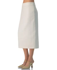 Ivonne Women's Sleek High-Waist Fitted Midi Skirt