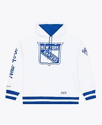 Mitchell & Ness Men's White New York Rangers Arctic Fleece Hoodie