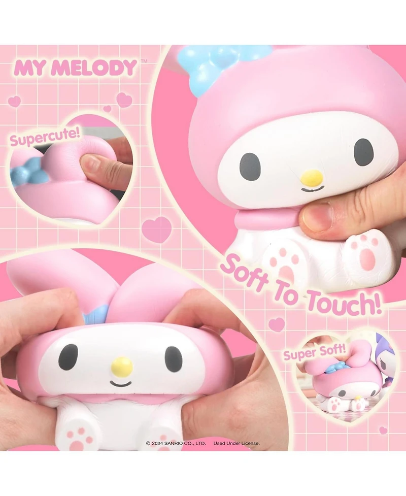 Hamee Squishy Buddy Toy Sanrio Characters Figure Slow Rising Cute Birthday Gift, Stress Relief, Collectible Deskterior Play Doll - Hello Kitty