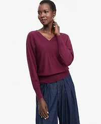 I.n.c. International Concepts Women's Double V-Neck Dolman Sweater, Macy's Exclusive