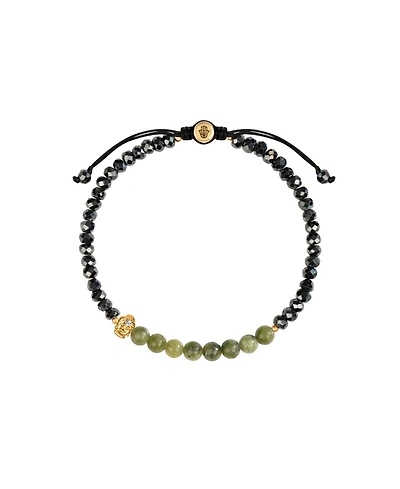 Karma and Luck Enlightened Approach - Jade Buddha Hematite Luck Bracelet