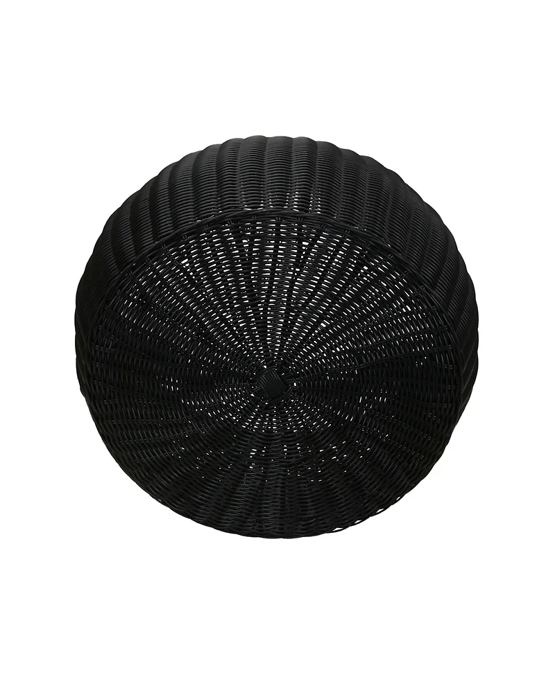 Household Essentials Handwoven Barrel Side Table