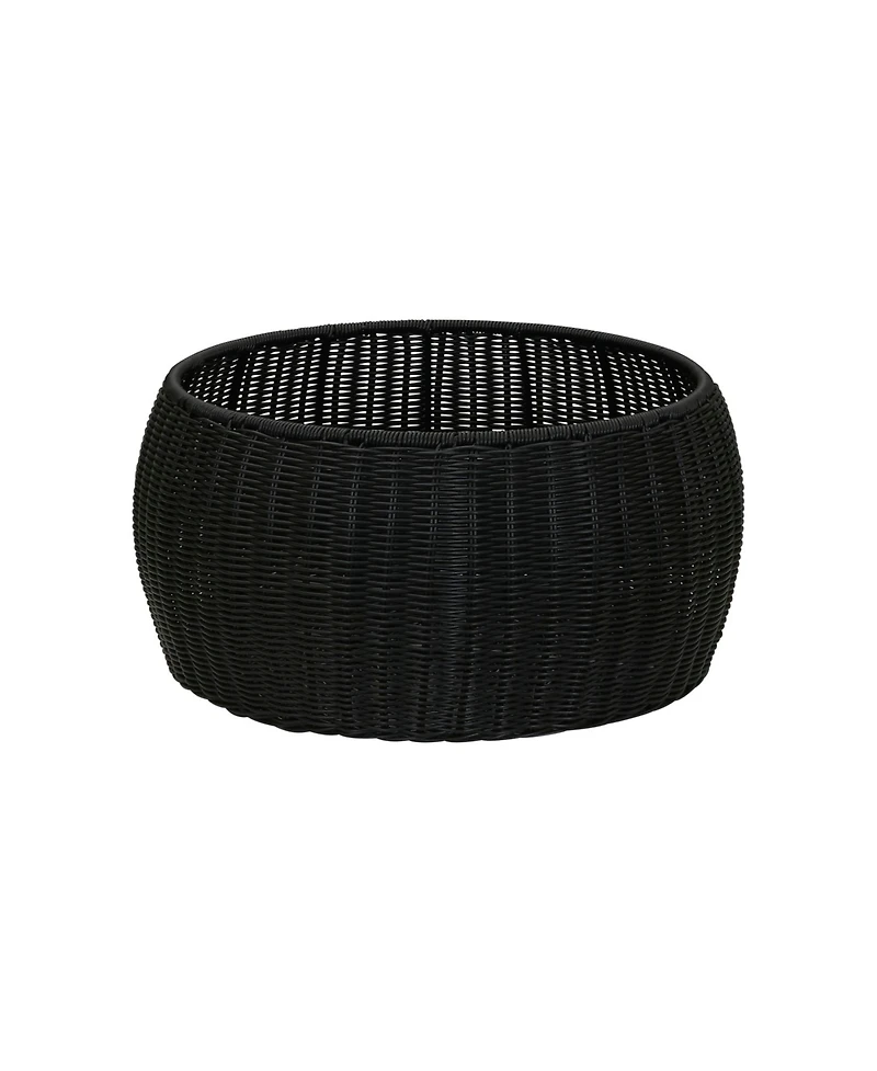 Household Essentials Handwoven Barrel Side Table