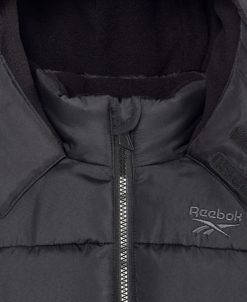 Reebok Toddler Boys' 2T-5T Hooded Fleece-Lined Puffer Jacket