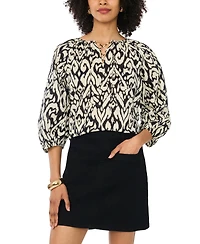 Vince Camuto Women's Lace-Up Raglan Top