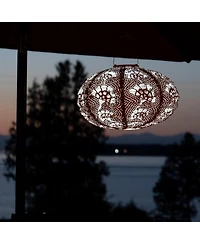 Allsop Home & Garden, Stella Luxe Oval Yarrow Clay Led Lantern (Battery Powered)