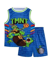 Teenage Mutant Ninja Turtles Boy's (5-12) Athletic Basketball Jersey and Shorts Set