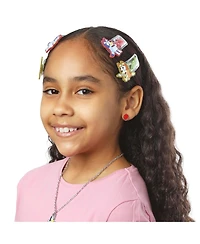 Bluey Hair Clip 6-Piece Set Official License, Snap Back Shaker Hair Clips, Bluey Accessories