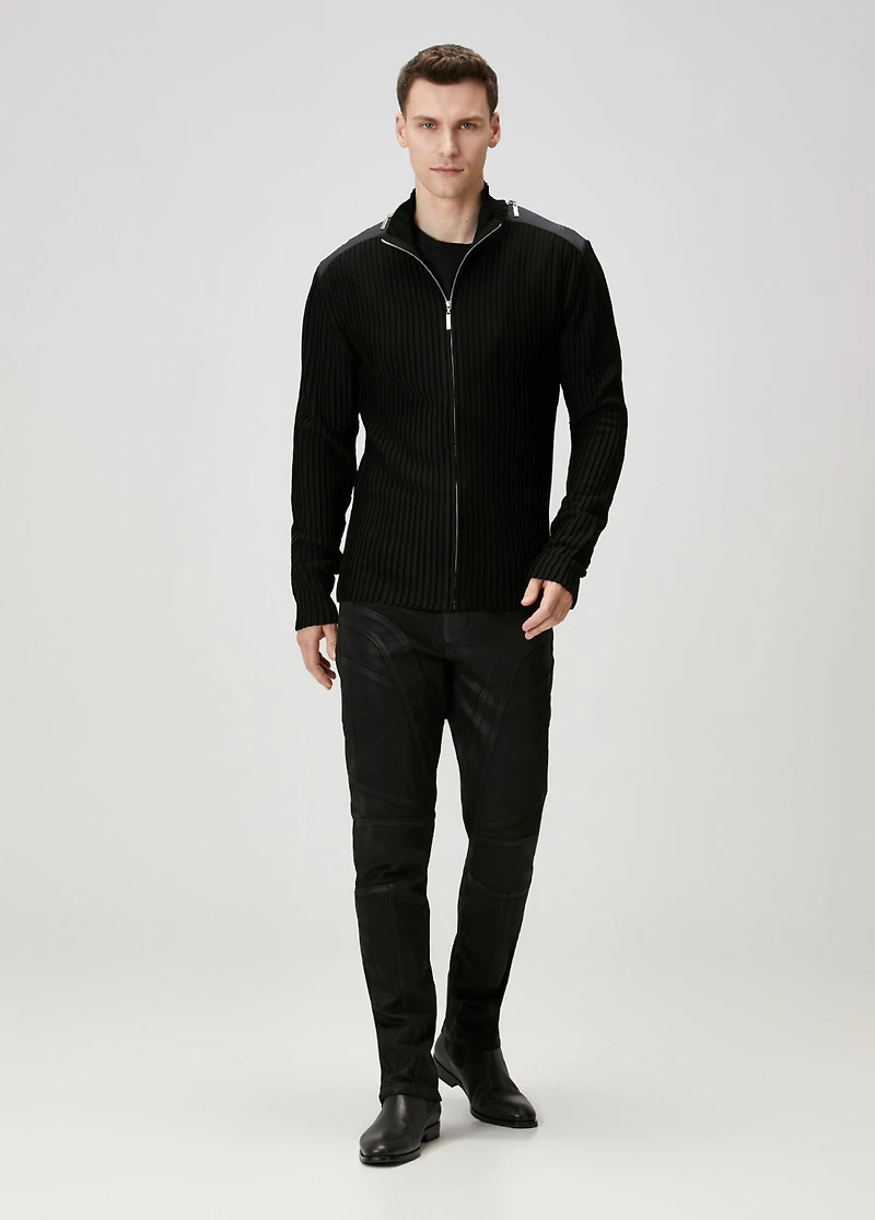 Pcfg Men's Zip Detail Knit Cardigan