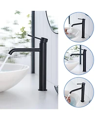 Busdays Tall Single Hole Modern Single Handle Bathroom Sink Faucet for Vanity Basin