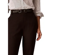 Calvin Klein Petite High-Rise Bootcut Pull-On Pants