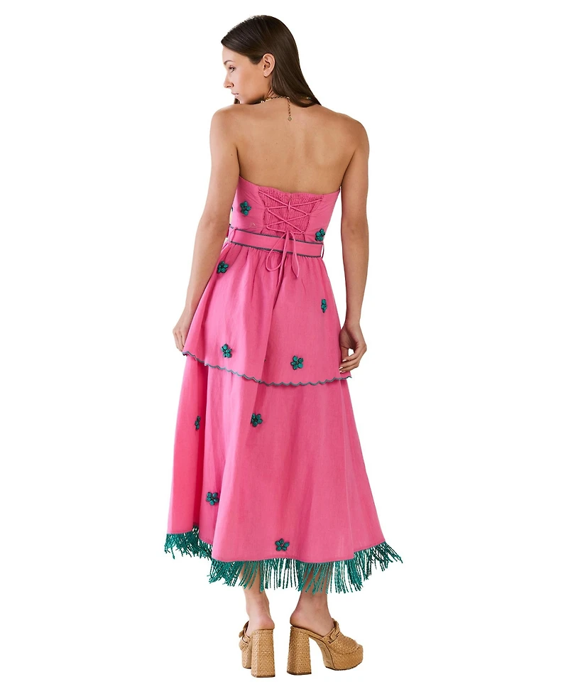 Eddy Women's Strapless Daisy Dress