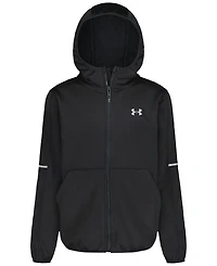 Under Armour Boys' 8-20 Solid Logo Full-Zip Windproof Hooded Jacket