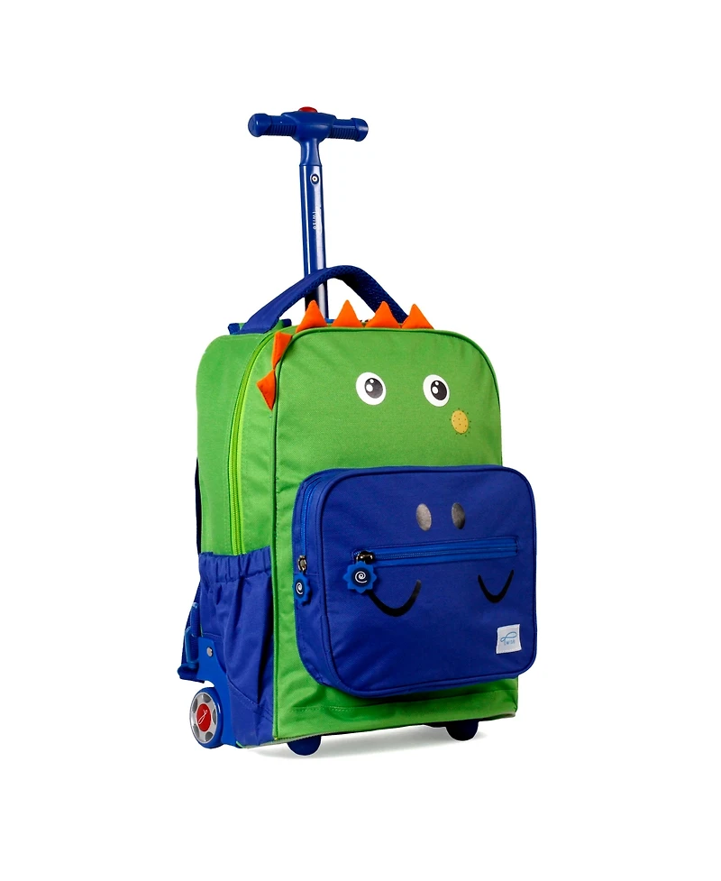 J World Kids And Toddlers Twise Side-Kick Rolling Backpack