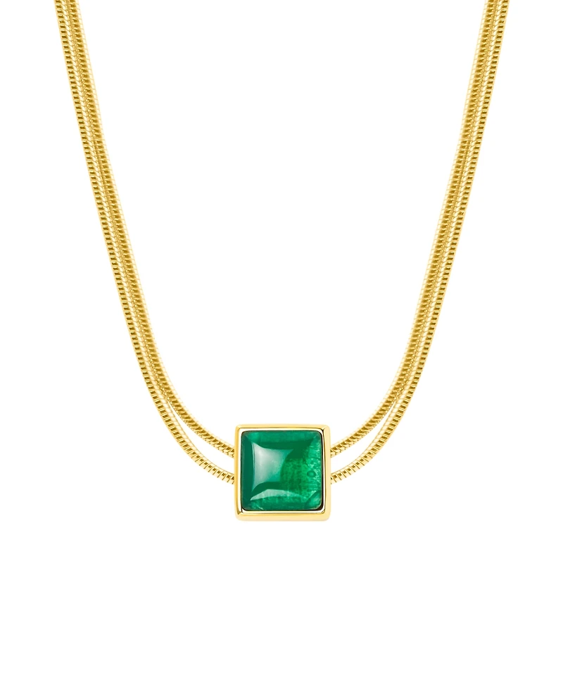 Devote & Achieve Emerald Evil Eye May Birthstone Necklace
