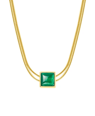 Devote & Achieve Emerald Evil Eye May Birthstone Necklace