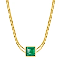 Devote & Achieve Emerald Evil Eye May Birthstone Necklace