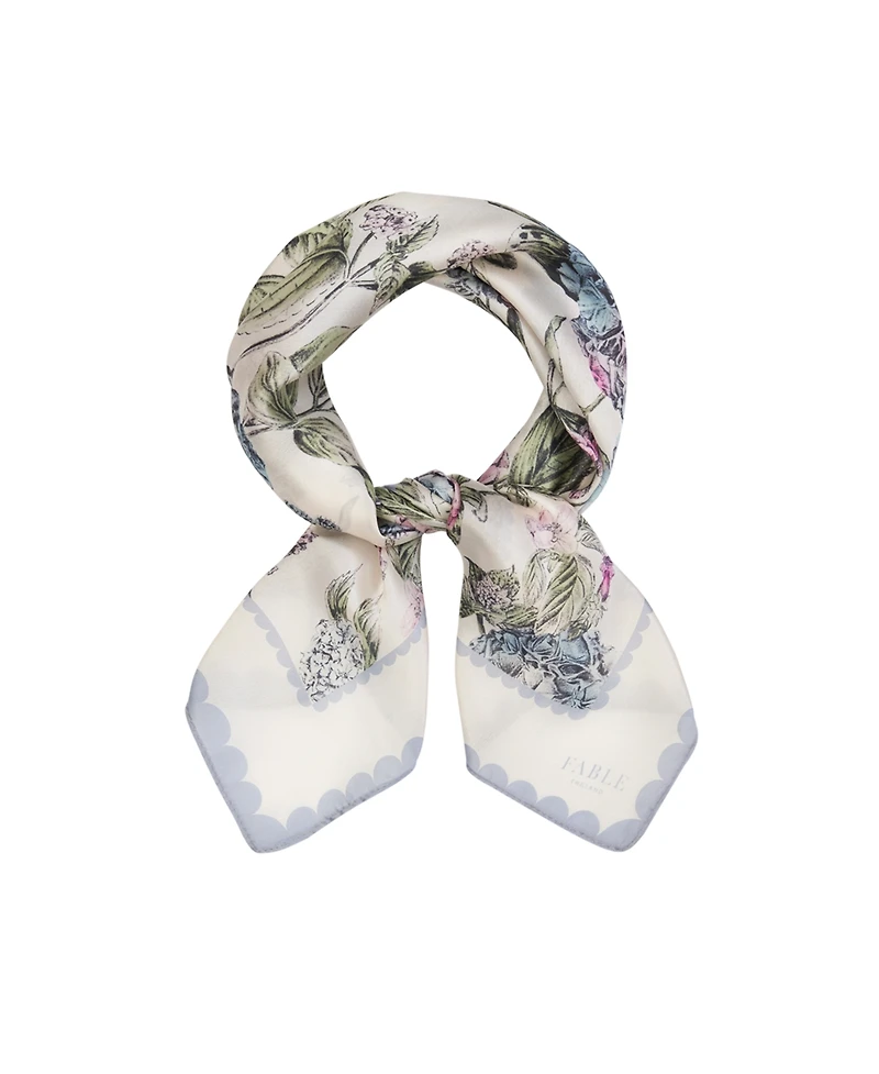 Fable England Women's Hydrangea Square Scarf