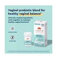 Uqora Promote Vaginal Health Probiotic for Women with Lactoferrin, Lactobacillus Acidophilus & Lacticaseibacillus Rhamnosus, 15 Capsules