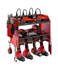 Xdovet Power Tool Organizer Wall Mount Charging Station 8 Outlet Heavy Duty Rack Holder Gift