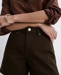 Mango Women's Straight-Fit Denim Shorts