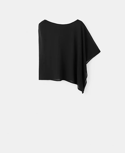 Mango Women's Asymmetrical Knitted Cape