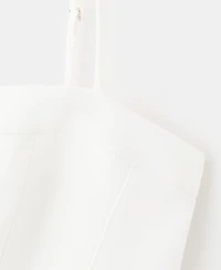 Mango Women's A-Line Linen Dress