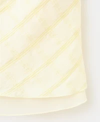 Mango Women's Strapless Checkered Top