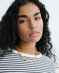 Mango Women's Knit Striped Sweater