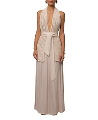 Jluxlabel Women's River Satin Maxi Skirt
