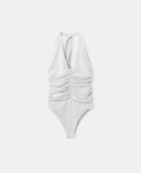 Mango Women's Ruched Halter Swimsuit