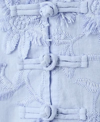 Mango Women's Embroidered Puff-Sleeve Blouse