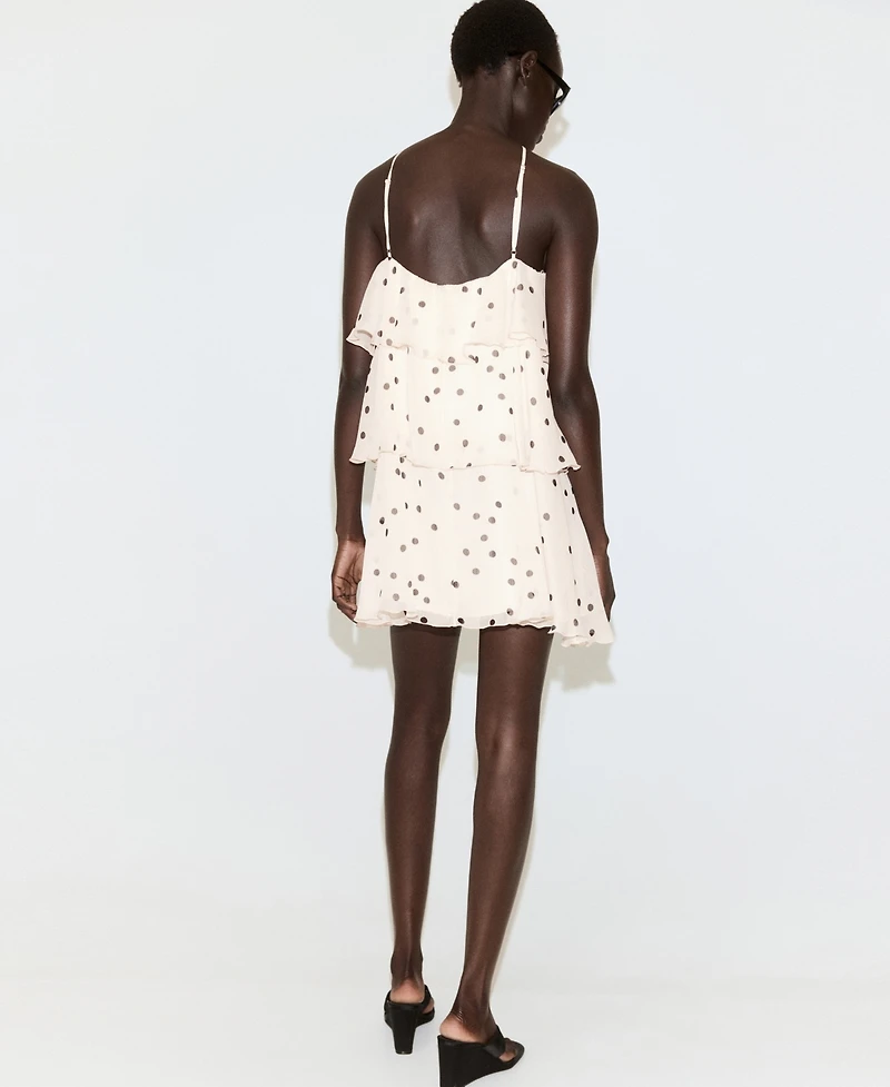 Mango Women's Polka-Dot Halter Dress