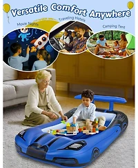 Cherimor Toddler Travel Air Mattress Bed with Safety Bumpers and Electric Pump, 330-lb Capacity Portable